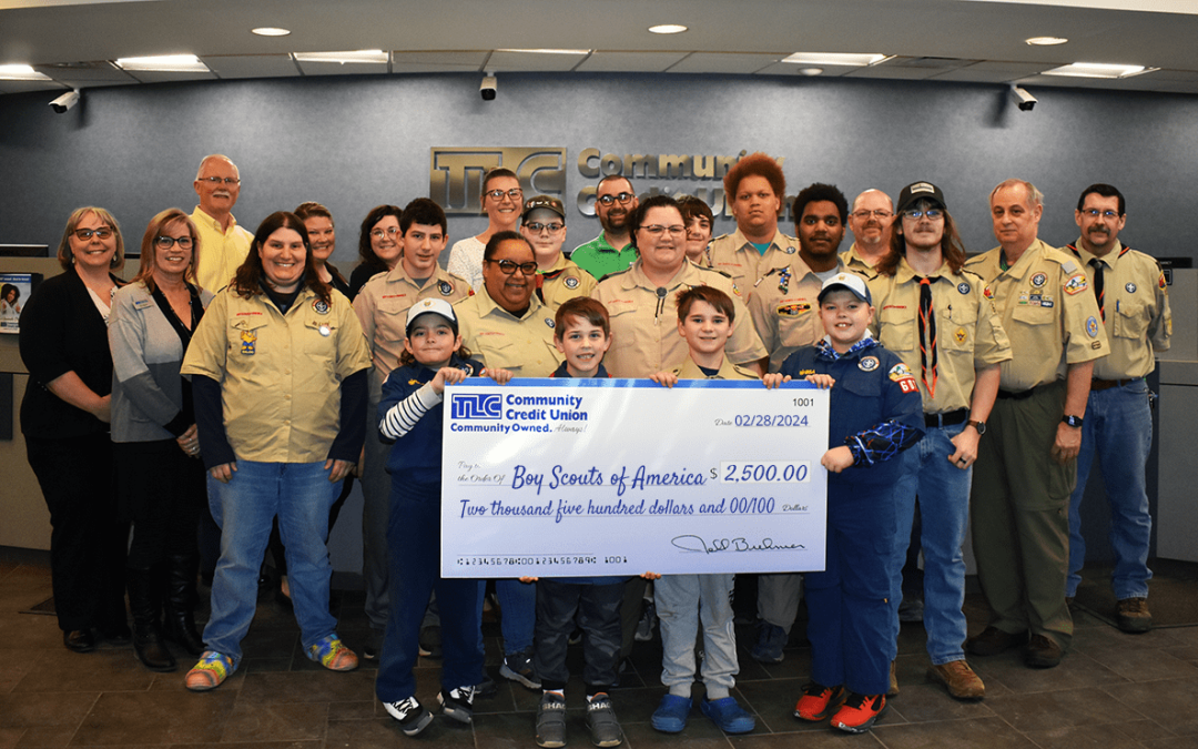 TLC Community Credit Union Donates to Local Boy Scouts